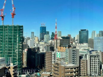 　青空の映える東京タワー。
